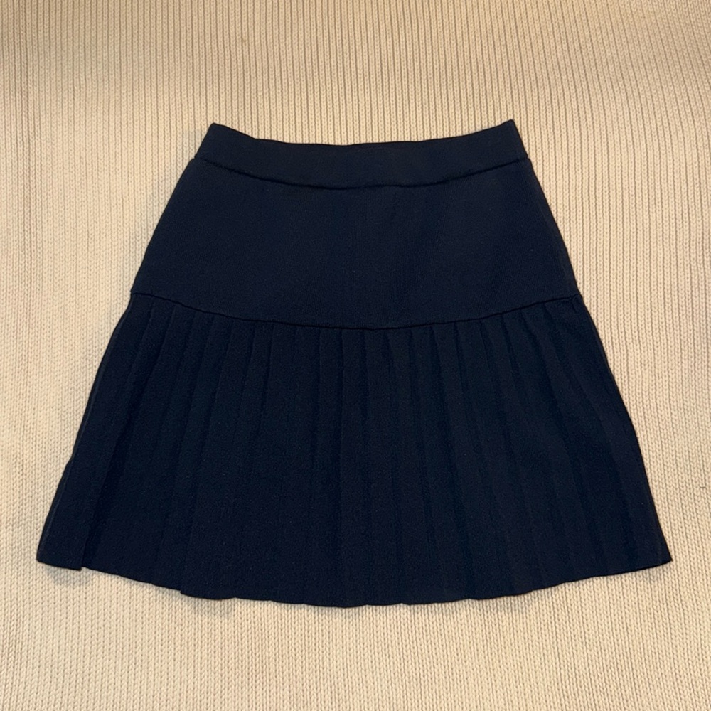 Sincerely Jules Pleated Skirt Navy
